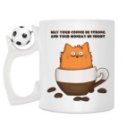 Кружка с футбольным мячиком