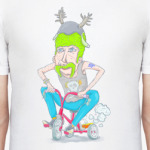 Фрик на мопЭде