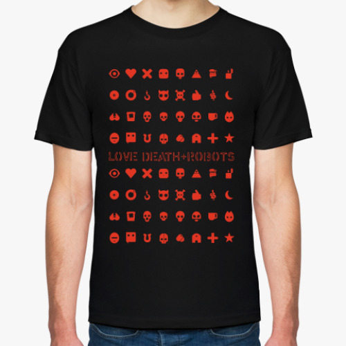 Футболка с принтом Love death+robots