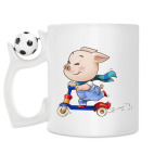 Кружка с футбольным мячиком