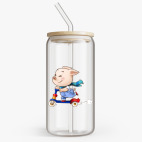 Банка с бамбуковой крышкой