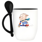 Кружка с ложкой