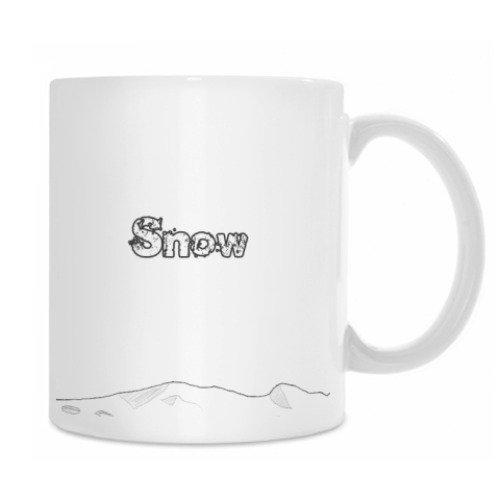 Кружка с принтом 'Snow'
