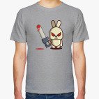 Классическая футболка Злой кролик с пилой
