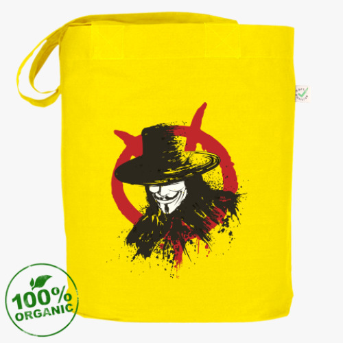 Сумка шоппер с принтом Вендетта