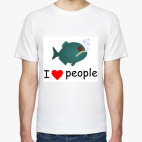 Классическая футболка I love people