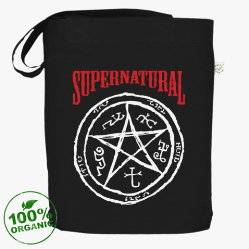 Сумка шоппер с принтом Devil's Trap - Supernatural