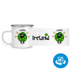 Эмалированная кружка (круговая запечатка) Lucky Ireland