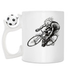 Кружка с футбольным мячиком