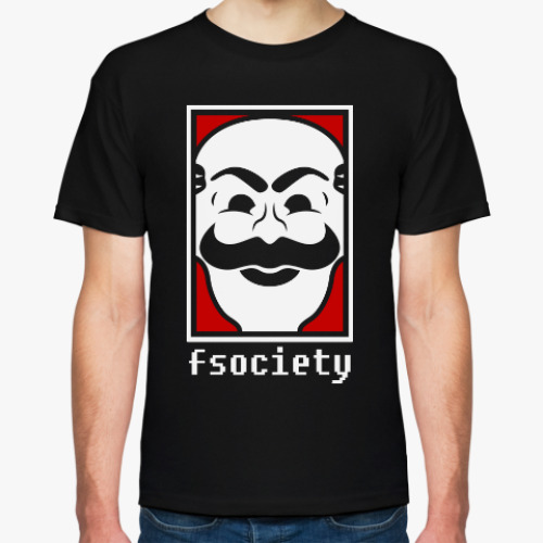 Футболка с принтом Fsociety. Mr. Robot