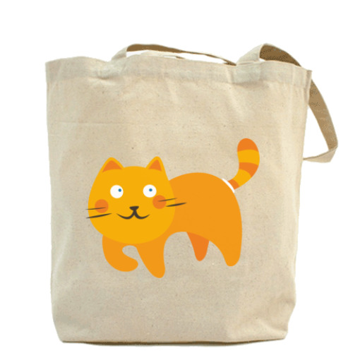Сумка шоппер с принтом ORANGE CATS