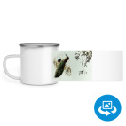 Кружка металлическая белая (круговая запечатка)