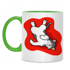 Двухцветная кружка Эти веселые коты