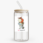 Банка с бамбуковой крышкой