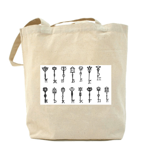 Сумка шоппер с принтом «Ключи»
