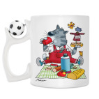Кружка с футбольным мячиком