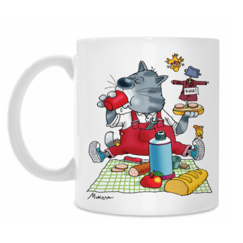 Кружка с принтом ЗАВТРАК