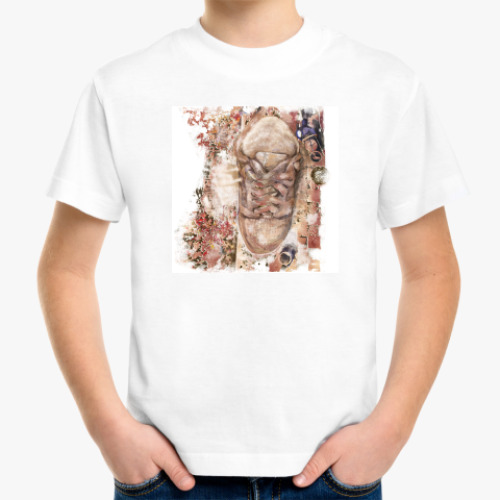 Детская футболка с принтом 'Кед'