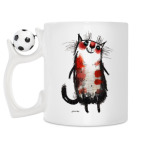 Кружка с футбольным мячиком