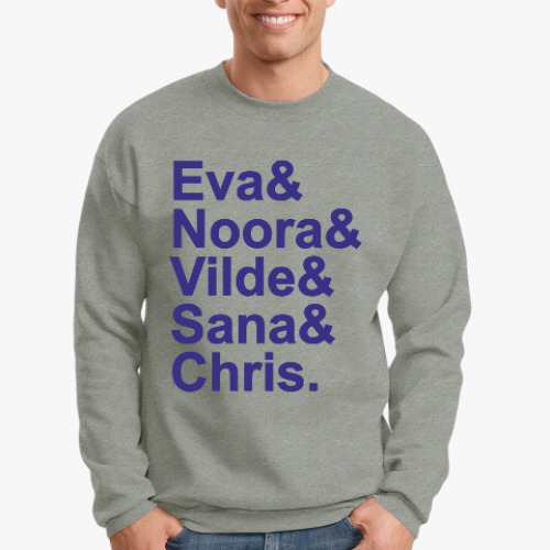 Свитшот с принтом Skam names