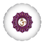 Подушка "круг", 35x35 см Сахасрара чакра и Семь чакр