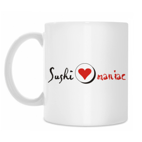 Кружка с принтом 'Sushi-maniac'