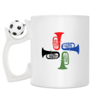 Кружка с футбольным мячиком