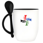 Кружка с ложкой