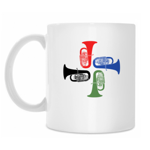 Кружка с принтом Туба полихроматика