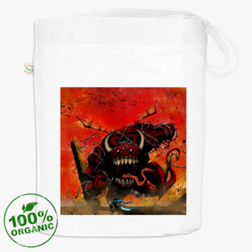 Сумка шоппер с принтом Конец света