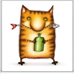  Кот с Бутылкой