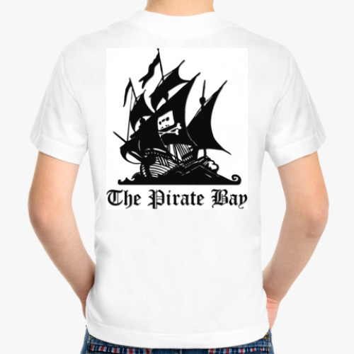 Детская футболка с принтом Pirate Bay