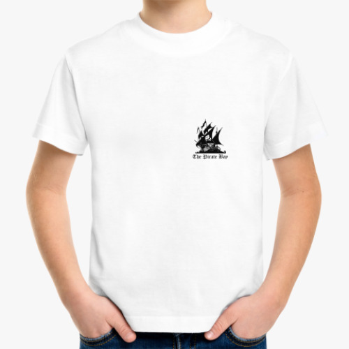 Детская футболка с принтом Pirate Bay