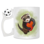 Кружка с футбольным мячиком