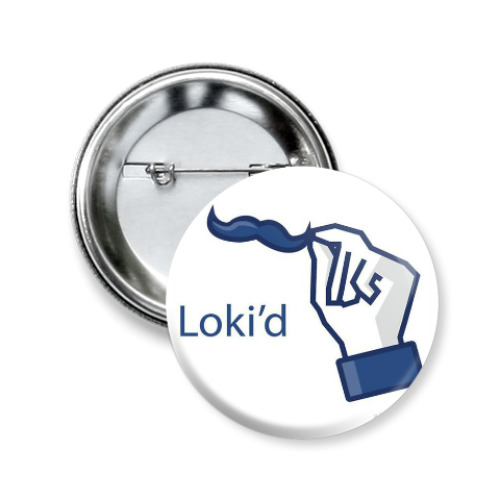 Значок 50мм с принтом Loki'd!