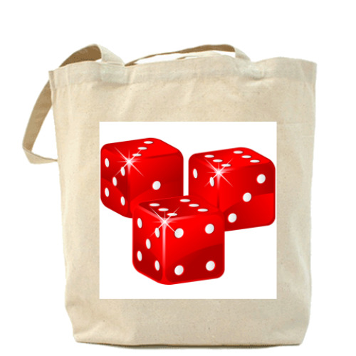 Сумка шоппер с принтом Кости