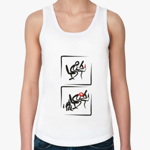 Женская майка с принтом  WEB-маньяки