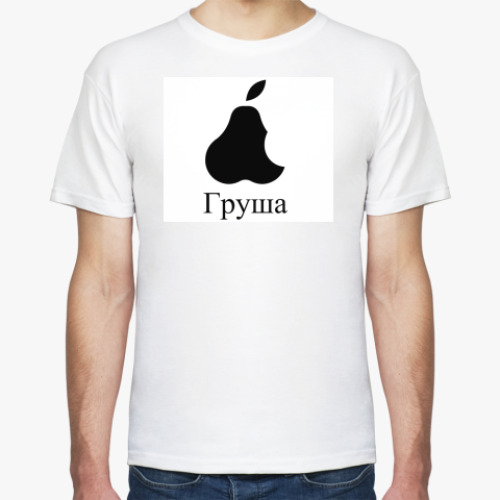 Футболка с принтом Русский Apple