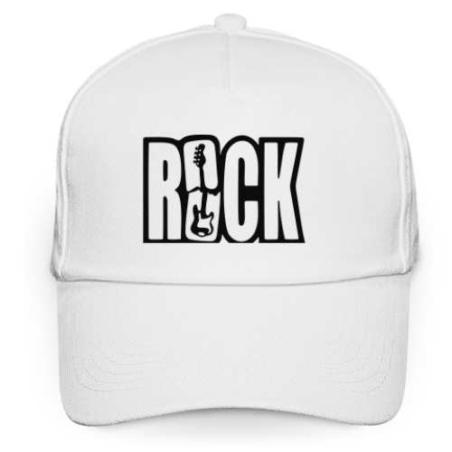 Кепка бейсболка с принтом Rock