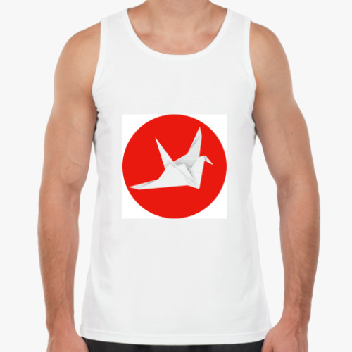 Майка с принтом Оригами