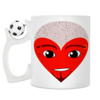 Кружка с футбольным мячиком