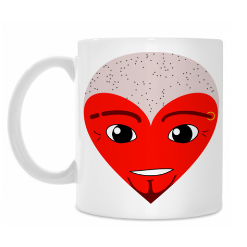 Кружка с принтом Cердца