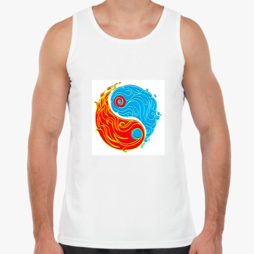 Майка с принтом Инь и ян