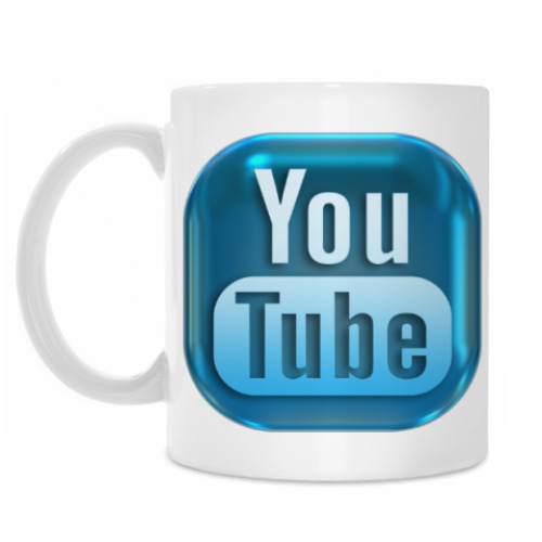 Кружка с принтом YouTube