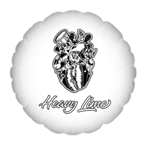 Подушка с принтом Heavy Lime