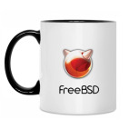 Двухцветная кружка FreeBSD