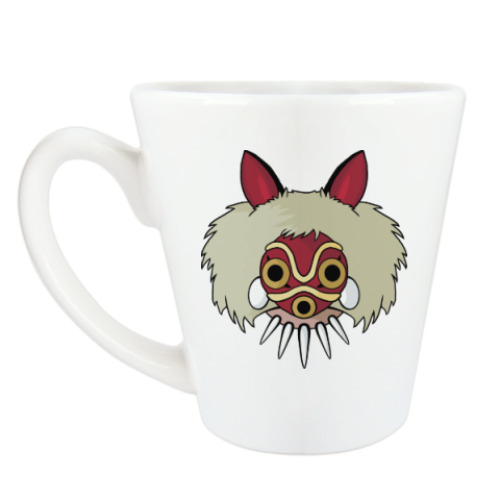 Чашка Латте с принтом Принцесса Мононоке Мияздаки