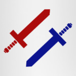 Мечи красный и синий