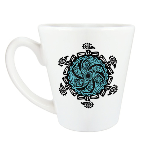 Чашка Латте с принтом Узор