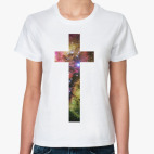 крест с текстурой galaxy